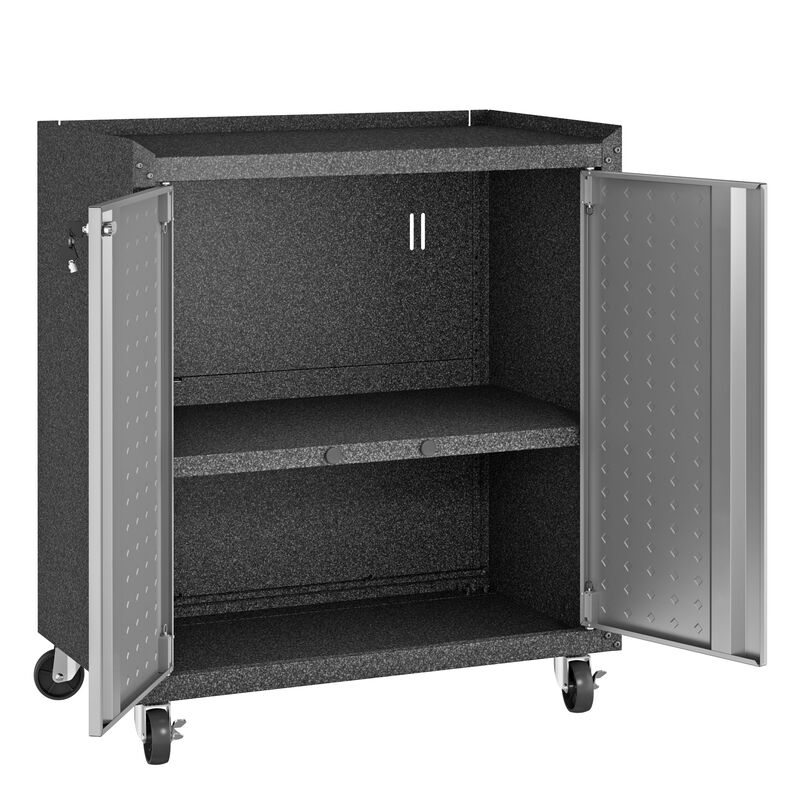 Fortress Gray Rolling Cabinet