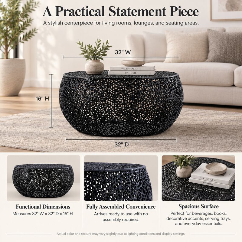 Pavressa White Hourglass Coffee Table image number 5