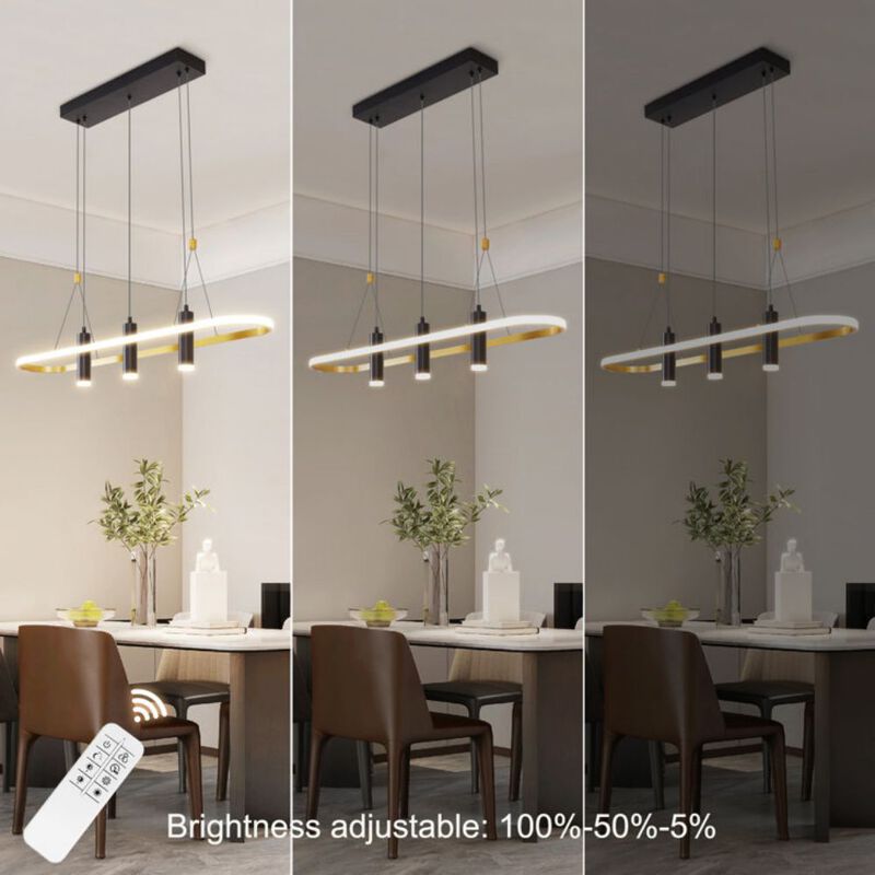 Dimmable LED Pendant Light &ndash; 4-Hanging Fixture for Kitchen & Island image number 4