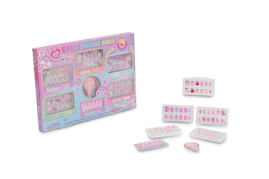 Rainbow 5 Day Impress Nails