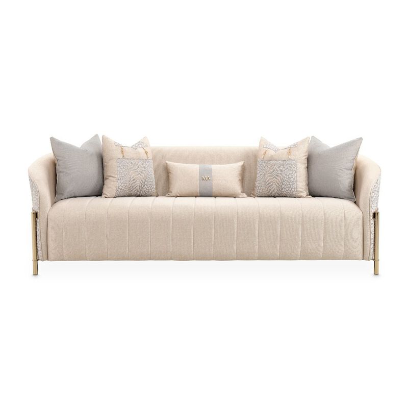 Starlight Canyon Home Gold Beige Accent Chair, Living Room Comfy Chair for Reading and Relaxation image number 2
