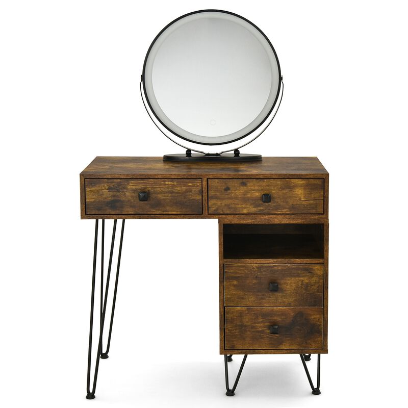 Modern Dressing Table with Storage Cabinet