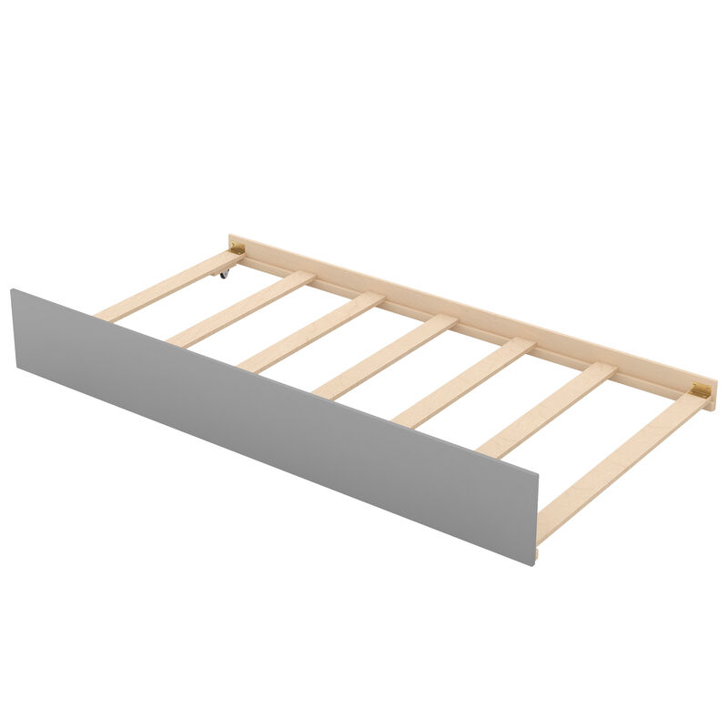 Whisen Twin over Twin Bunk Bed with Trundle and Storage