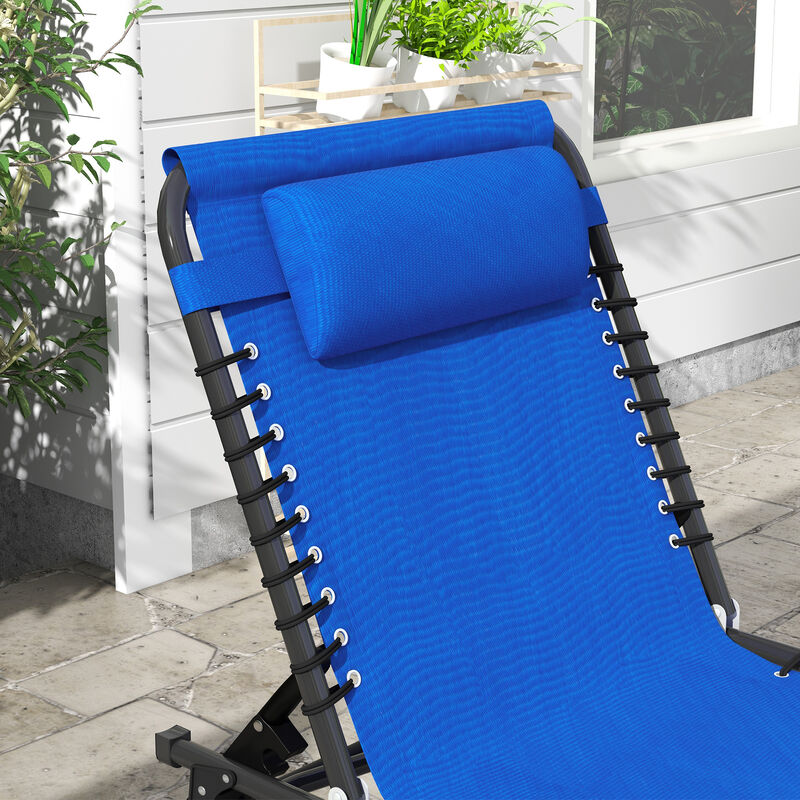 Hivvago 2 Adjustable Folding Chaise Lounge Chairs image number 7
