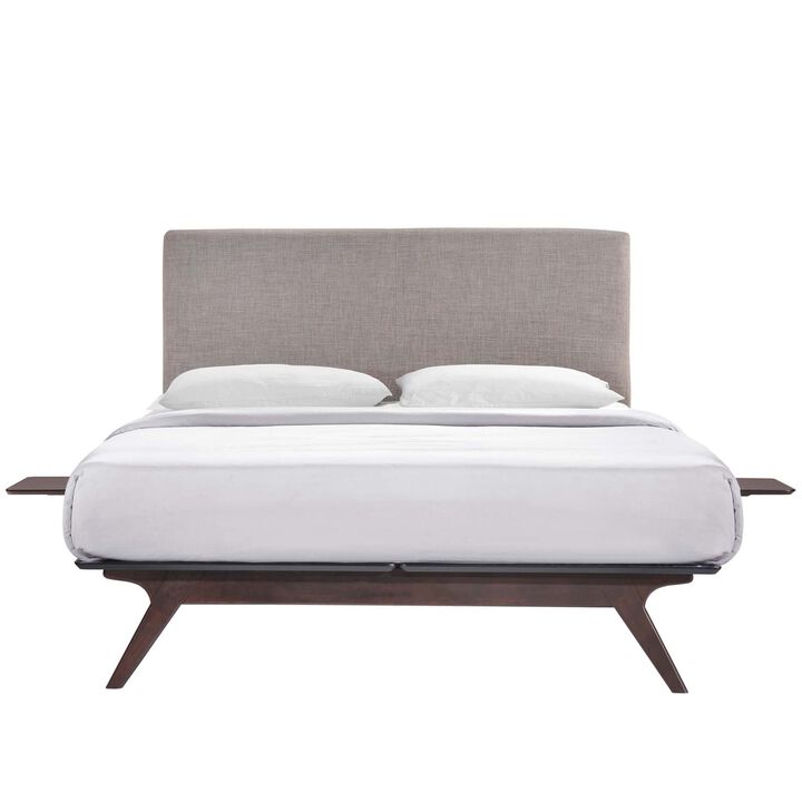 Modway - Tracy 3 Piece Full Bedroom Set Cappuccino Gray
