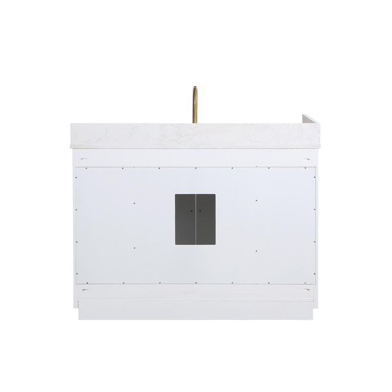 Altair 48 Single Bathroom Vanity in White without Mirror