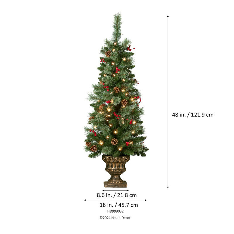 4 Foot Pre-lit Carolina Porch Christmas Tree image number 4
