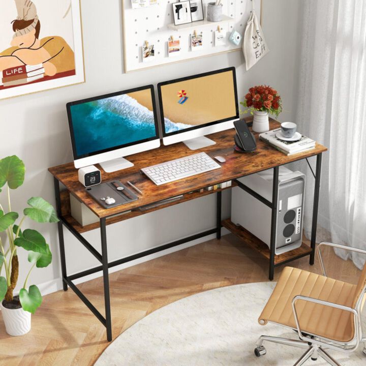 Hivvago 55 Inches Computer Desk with Charging Station