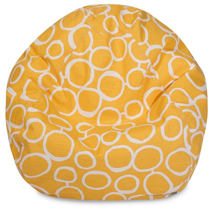 Majestic Home Goods Large Bean Bag Fusion Yellow