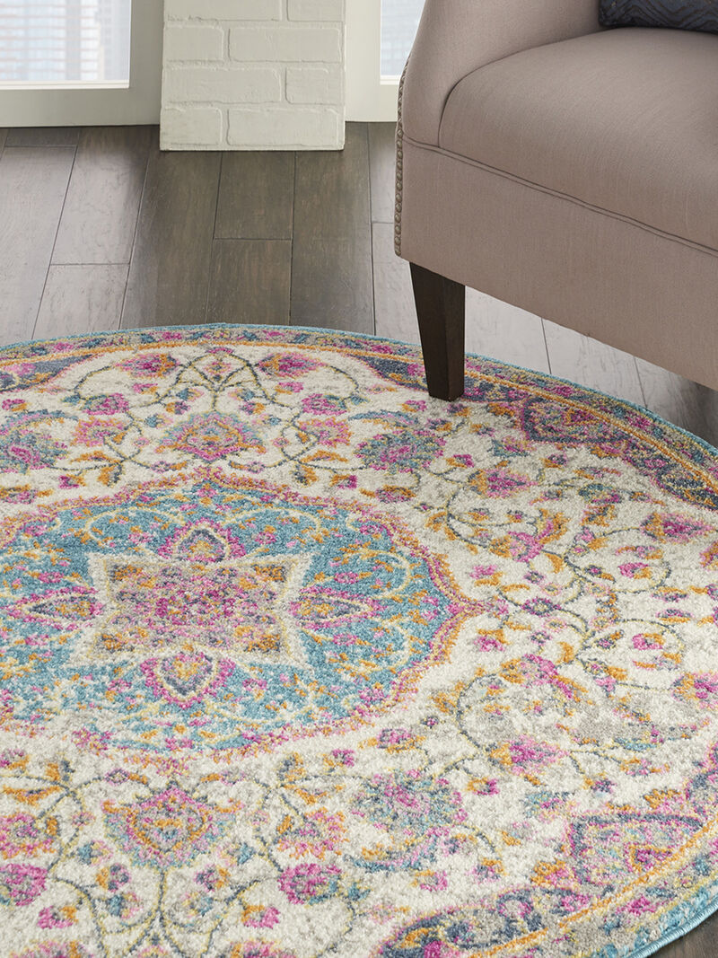 Passion PSN22 Ivory/Multicolor 5'3" x 7'3" Rug image number 8
