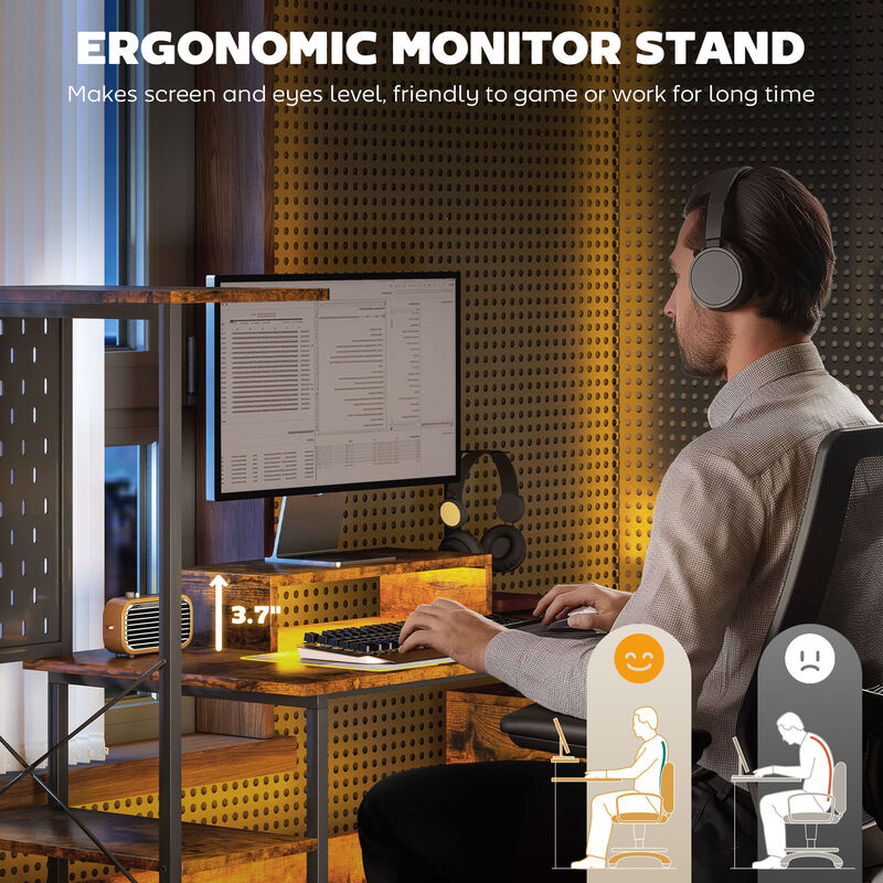 Modern Computer Desk &ndash; Sleek Design, Spacious Surface, and Storage Drawer