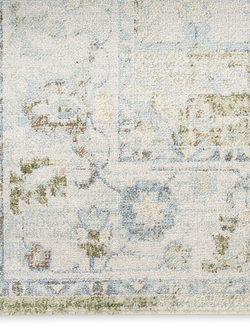 Astra Machine Washable ASW12 Blue/Green 2'2" x 8' Rug