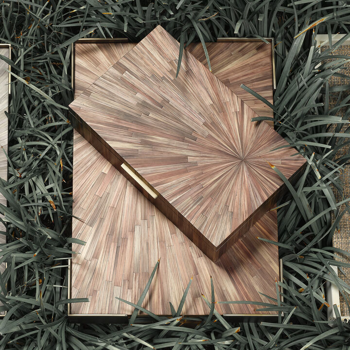 Palm Marquetry Tray