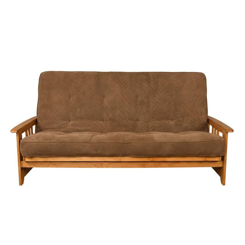 Phoenix Frame Queen-Butternut Finish-Marmont Mocha Mattress image number 0
