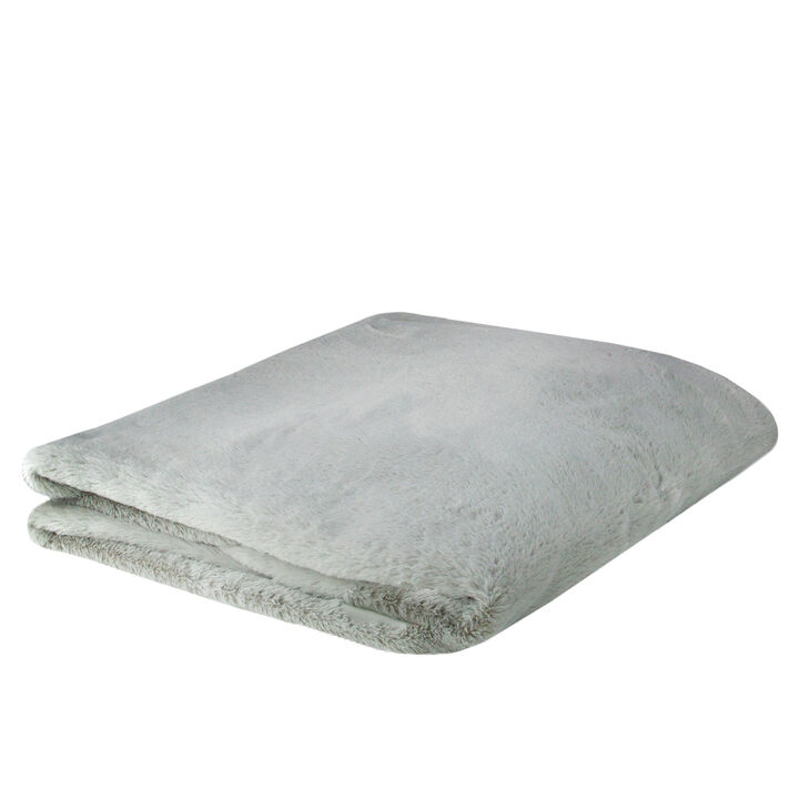 Gray Contemporary Rectangular Throw Blanket 50" x 60"