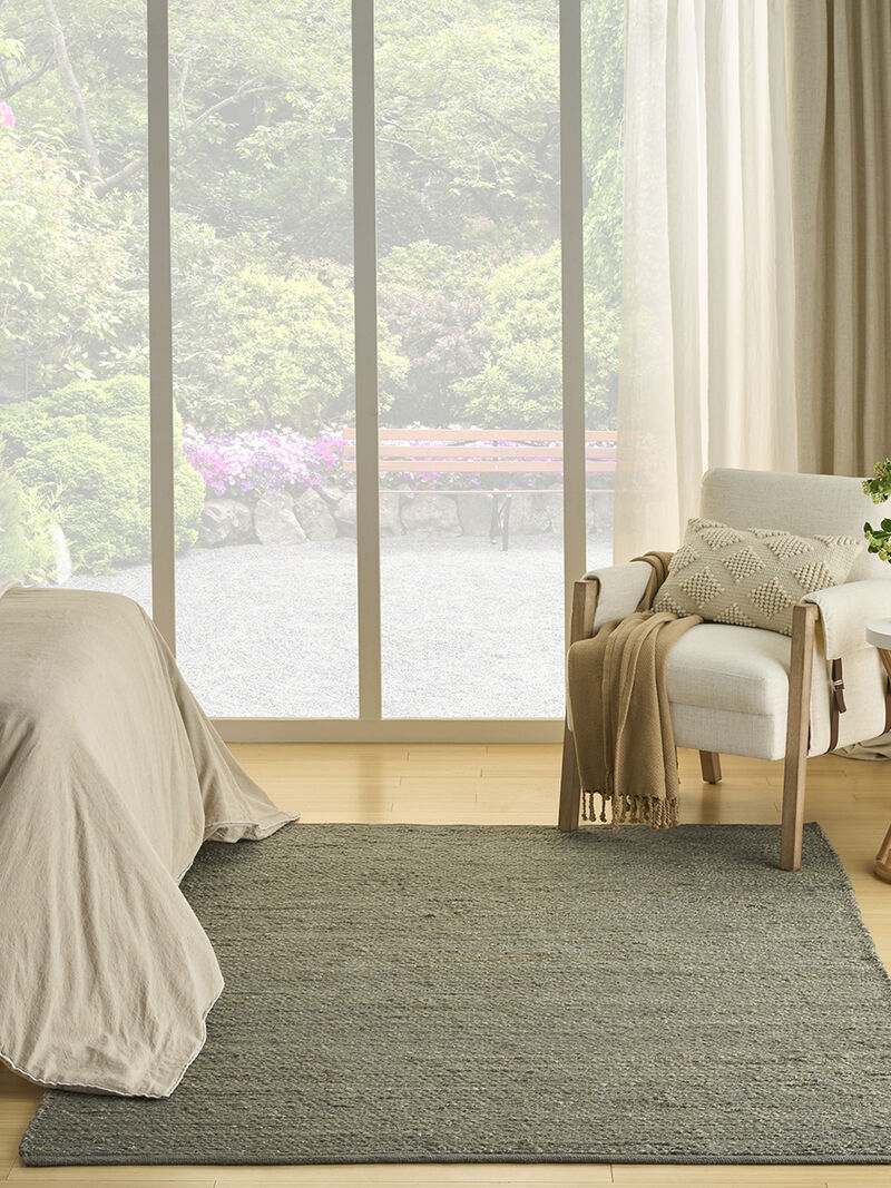 Natural Jute NJT01 Sage 4' x 6' Rug