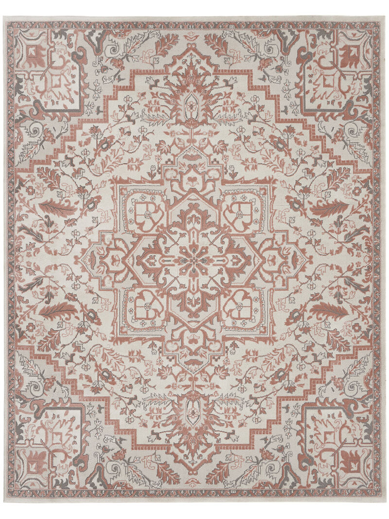 Elation ETN10 Ivory/Brick 9' x 12' Rug