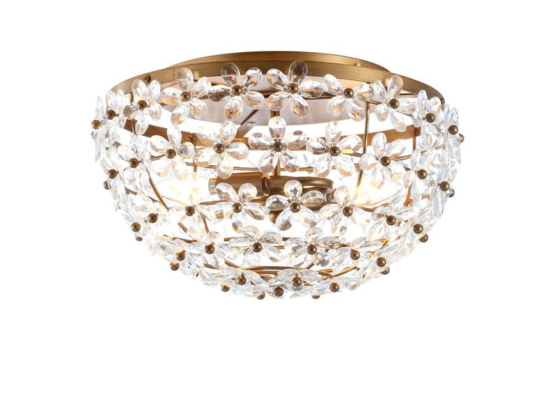 Isabelle Metal/Acrylic LED Flush Mount image number 0