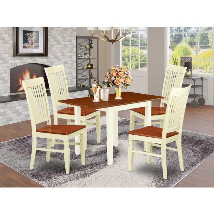 Dining Room Set Buttermilk & Cherry