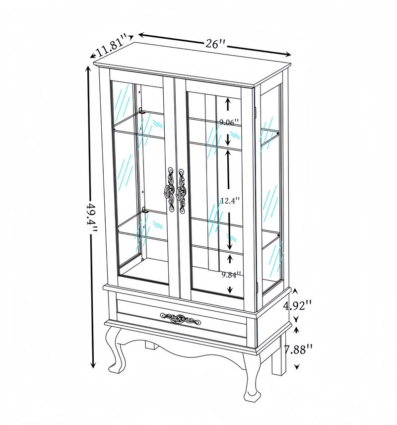 Tafhut Cabinet Curio Display Cabinet image number 4