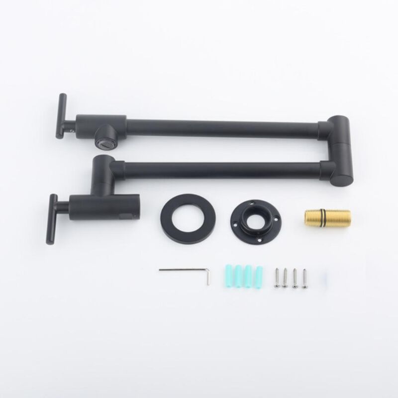 Wall-Mounted Folding Pot Filler Faucet Extendable Kitchen Sink Faucet