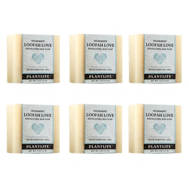 Plantlife Bar Soap - Loofah Love Spearmint 6 Pack image number 1