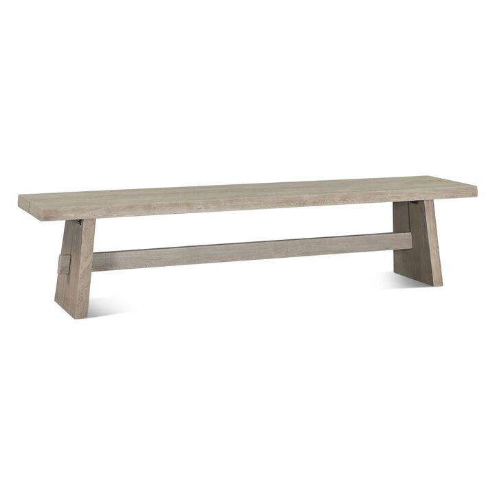 World Interiors Acadia 79" Dining Bench in Oat