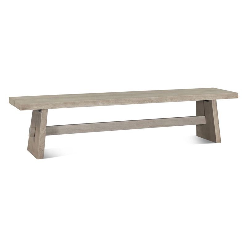 World Interiors Acadia 79" Dining Bench in Oat image number 1