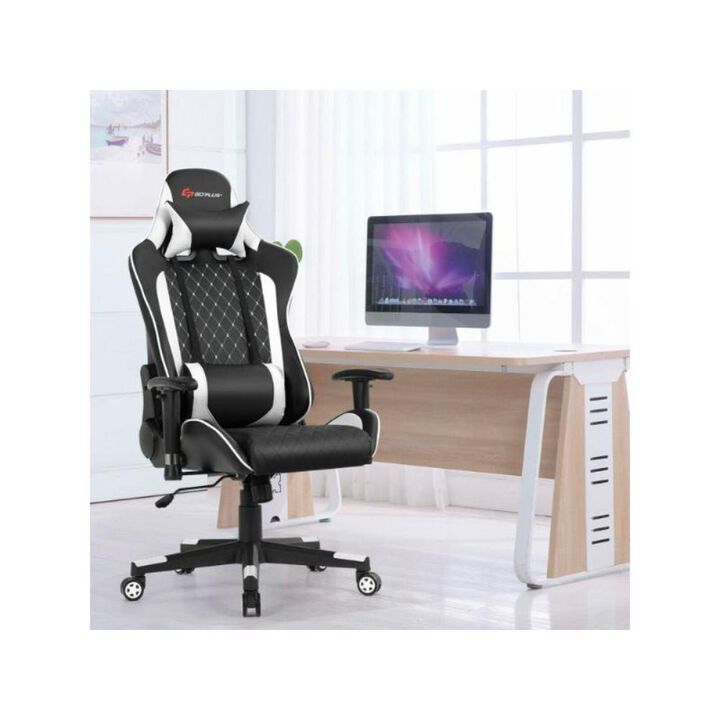 Hivvago Massage Gaming Chair with Lumbar Support and Headrest