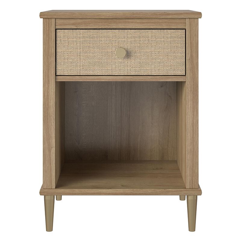 Shiloh Nightstand with Drawer and Lower Shelf
