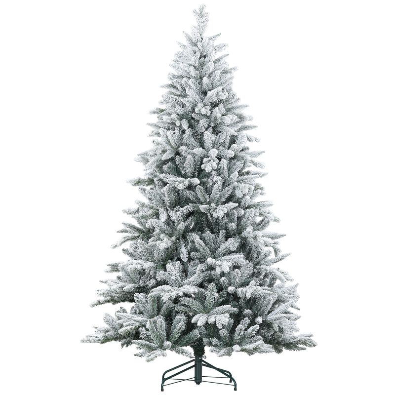 7ft Snow Flocked Artificial Christmas Tree with 1401 Tips
