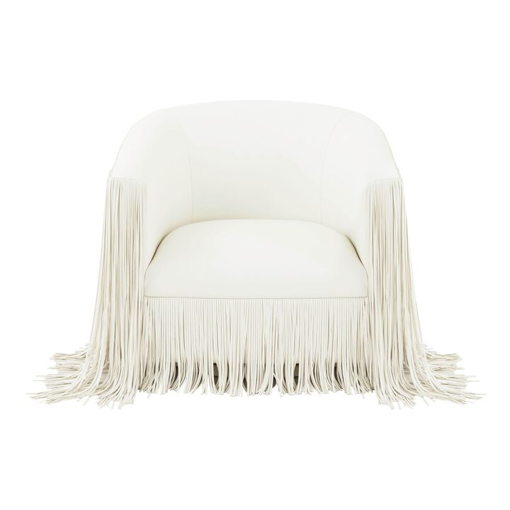 Shag Me Vegan Leather Swivel Chair