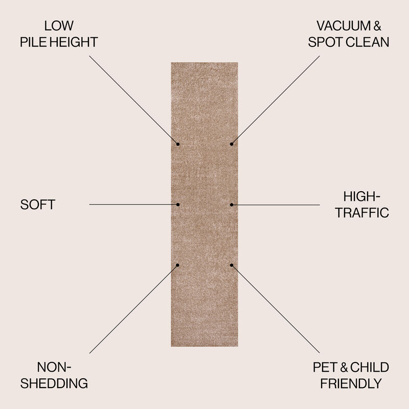 Haze Solid Low Pile Area Rug