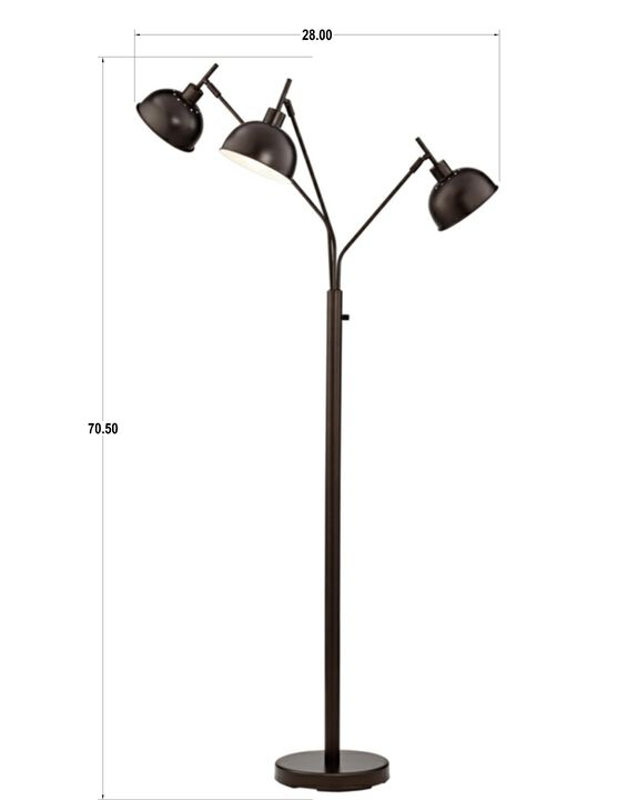 Ironworks Floor Lamp 3-Light