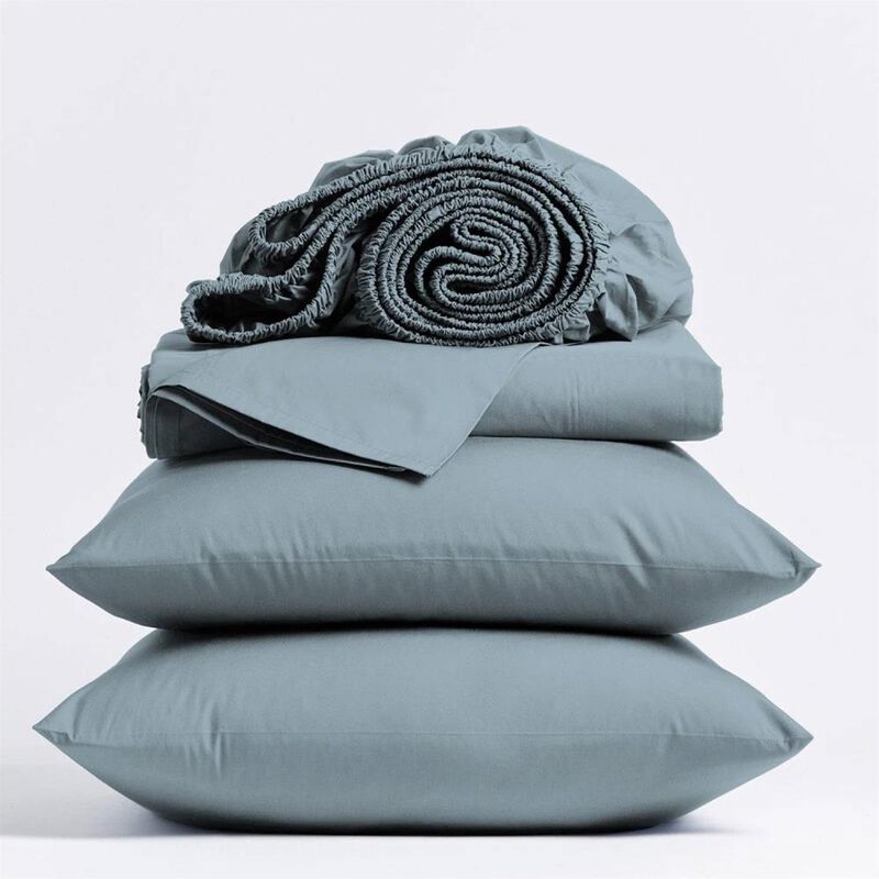 Hivvago Full size Aqua Blue 100-Percent Certified Organic Cotton Sheet Set