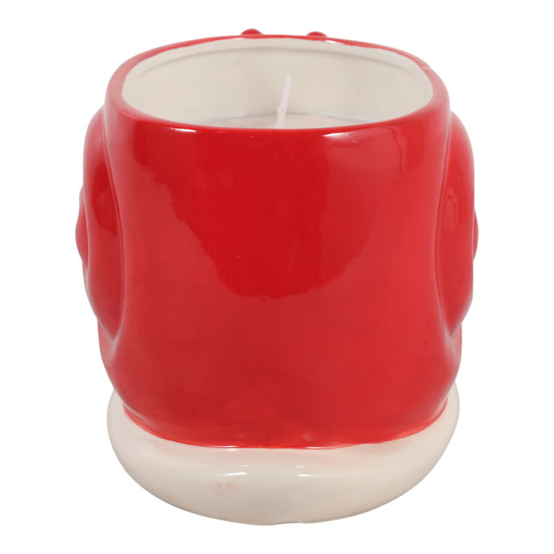 8" Red Snail Candle image number 3