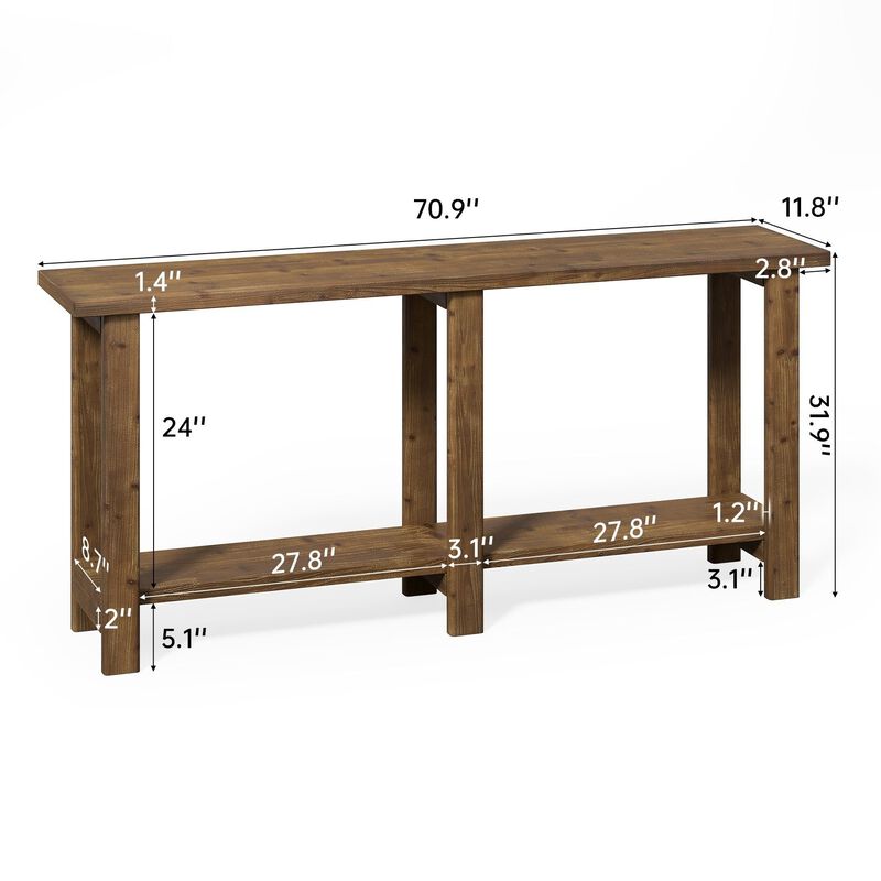 Tribesigns Farmhouse Console Table image number 4