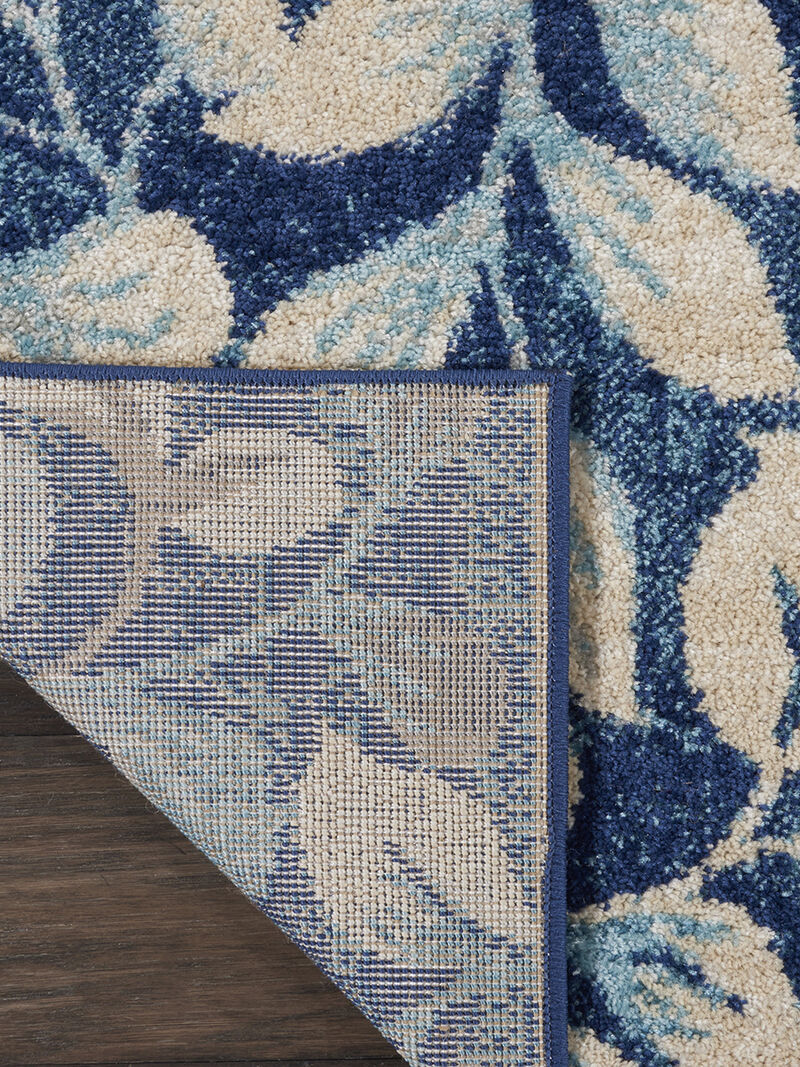 Tranquil TRA03 Navy 2' X 4' Rug image number 1