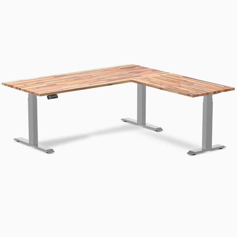 Desky Softwood L-Shape Sit Stand Desk image number 7