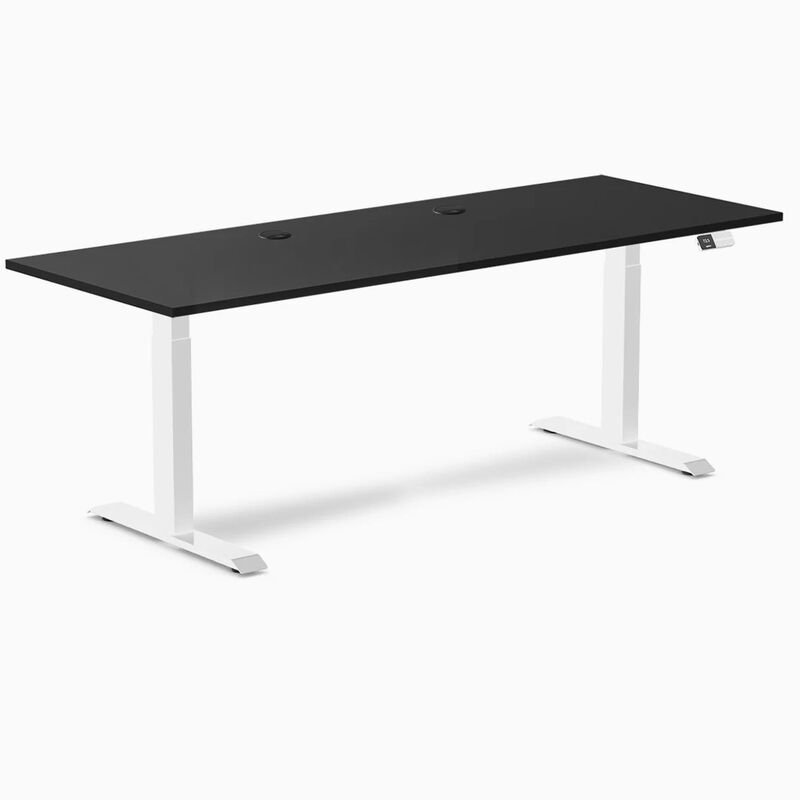 Desky Dual Laminate Sit Stand Desk image number 0