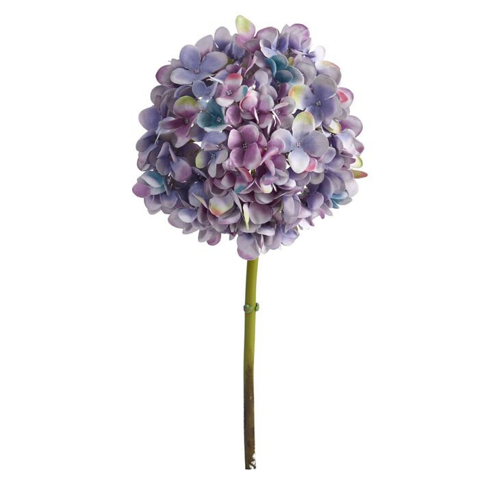 Nearly Natural 19-in Hydrangea Artificial Flower (Set of 3)