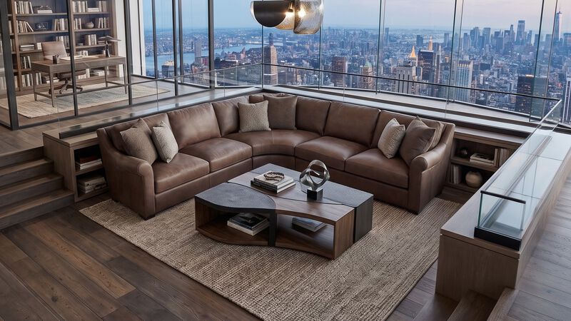 Keirnan Leather Sectional image number 2