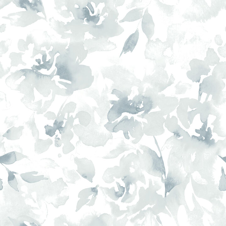 Renewed Floral Blue Wallpaper