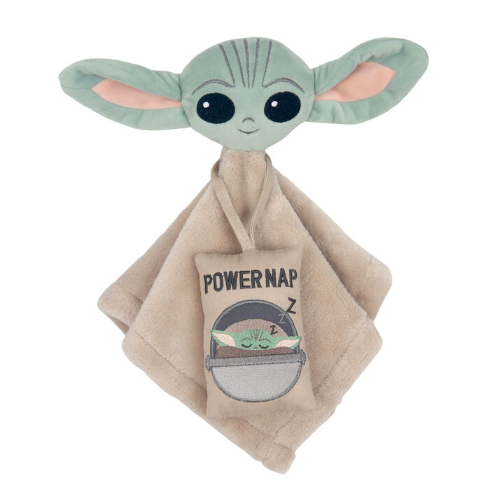 Lambs & Ivy Star Wars Cozy Friends Baby Yoda/Grogu Lovey & Door Pillow Gift Set