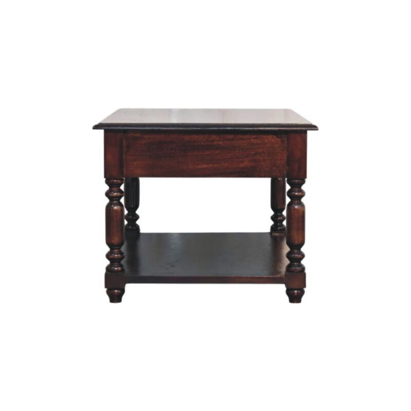 Artisan Furniture Solid Wood Turned Legs Cherry Console Table