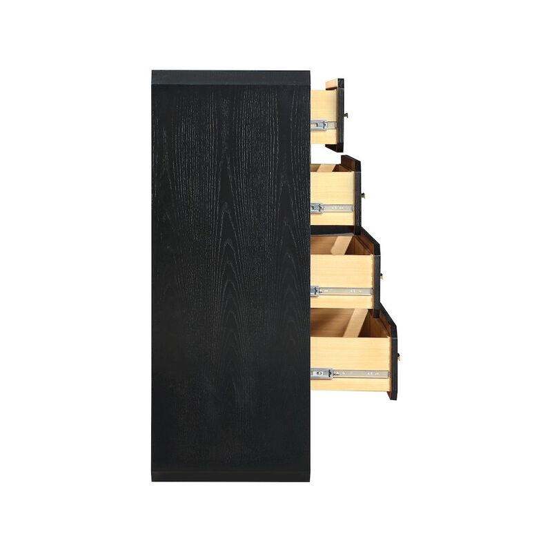 Meridian Furniture Parker Black Ash Veneer Chest