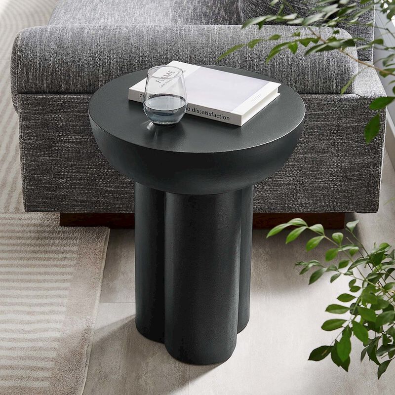 Caspian Round Concrete Side Table image number 9
