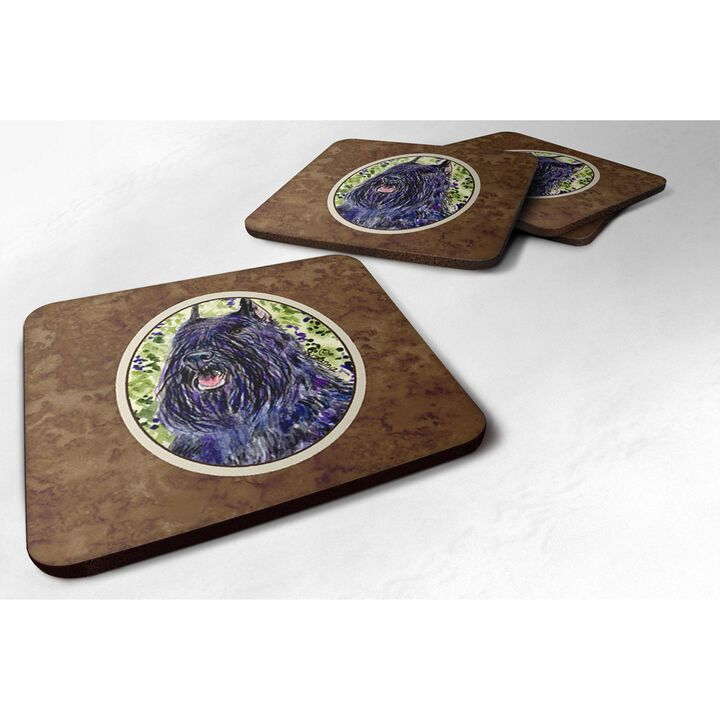 Caroline's Treasures SS8853FC Bouvier des Flandres Foam Coasters (Set of 4), 3.5 H x 3.5 W, Multicolor