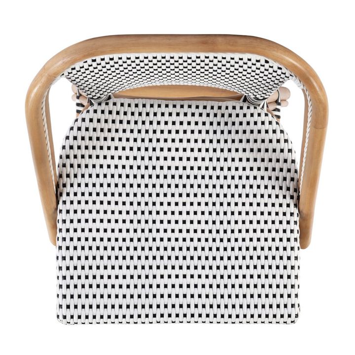 Butler Specialty Lila Rattan 28 in. Seat Height Bar Stool with Back and Footrest