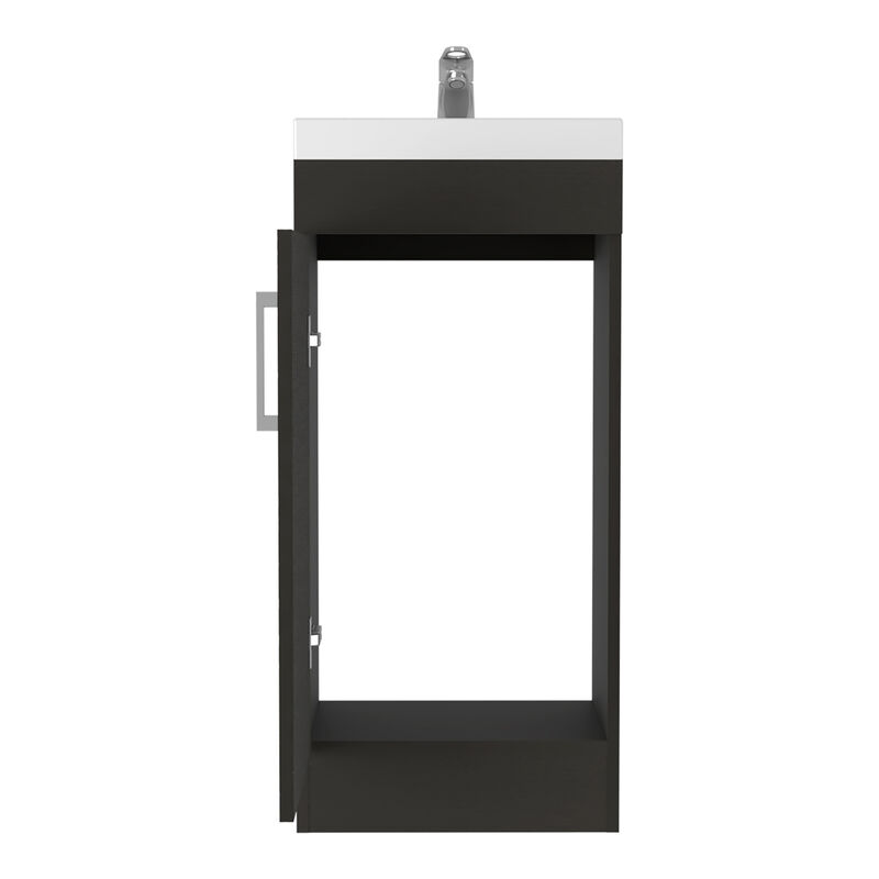 DEPOT E-SHOP Sevilla Bathroom Vanity, Single Door Cabinet, Black